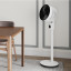 Meaco Sefte 10" Pro Pedestal Fan in the dining room