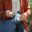 Kulgo Coffee Flask, 350ml - White being put in a handbag 