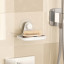 Umbra Flex Adhesive Soap Dish - White in a shower 