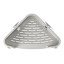 Umbra Flex Adhesive Corner Shower Caddy - Grey Top View 