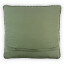 Thread Office Green Space Yarn Striped Woven Scatter Cushion with Feather Blend Inner, 60cm x 60cm back view