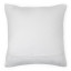 Thread Office Bone Space Yarn Striped Woven Scatter Cushion with Feather Blend Inner, 60cm x 60cm back view