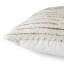 Thread Office Bone Space Yarn Striped Woven Scatter Cushion with Feather Blend Inner, 60cm x 60cm close up