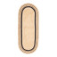 Thread Office Oval Braided Jute Runner, 80cm x 200cm - Black