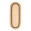 Thread Office Oval Braided Jute Runner, 80cm x 200cm - Black