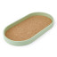 KitchenCraft Idilica Oval Tray with Cork Veneer Base