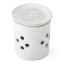 KitchenCraft Idilica  Stoneware Garlic Storage Jar with a Grater Lid