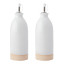 KitchenCraft Idilica  Cream Oil and Vinegar Bottles, Set of 2 angle