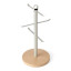 KitchenCraft Idilica Beechwood and Galvanised Steel Mug Tree