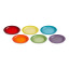 Le Creuset Rainbow Dinner Plates, Set of 6