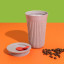 La Cafetiere The Beanie Reusable Coffee Cup - Medium with coffee beans
