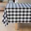 Linen House Revana Black Check Tablecloth