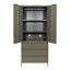Popstrukt Bon Bon Double Locker - Moss Grey angle