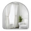 Umbra Hubba Arched Mirror - Metallic Titanium Front View 