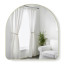 Umbra Hubba Arched Mirror - Brass Front View 