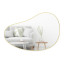 Umbra Hubba Pebble Mirror - Brass Front View 