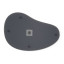 Umbra Hubba Pebble Mirror - Metallic Titanium Back View  