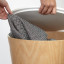 Umbra Woodrow Storage Stool - White & Natural detail