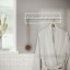 Umbra Cubiko 5 Hook - White In a Bathroom Setting 