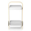 Umbra Bellwood Serving Cart - White & Natural BAck View 