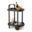 Umbra Bellwood Serving Cart - Black & Walnut Detail Image 