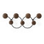 Umbra Dotsy 7 Hook - Black & Walnut