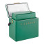 Fieldbar Gin Trunk - Parisian Green showing scale with a 10L Fieldbar cooler box