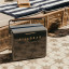 Fieldbar Gin Trunk - Oyster Grey next to a pool lounger