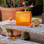 Fieldbar Gin Trunk - Orchard Orange on an outdoor table with drinks