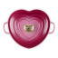 Le Creuset Signature Cast Iron Shallow Heart Casserole, 20cm - Berry