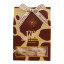 1701 Giraffe Print Salted Caramel Brittle & Macadamia Honey Nougat Box, 160g