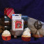 PME Harry Potter Houses Cupcake Cases, Pack of 30 - Gryffindor on the table