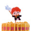 PME Harry Potter Characters Candle - Ron Weasley detail on a cake