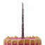 PME Harry Potter Sparking Wand Candles, Set of 5 detail on the cake