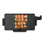 Taurus Steak Max Non-Stick Flat Top Grill, 2200W angle with food