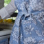 DSA Robyn Valerie Dahlia Full Bib Apron - Blue detail