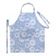 DSA Robyn Valerie Dahlia Full Bib Apron - Blue