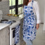 DSA Robyn Valerie Cape Blue Full Bib Apron worn in the kitchen