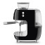 Smeg Retro Manual Espresso Coffee Machine with Grinder - Black angle