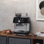 Smeg Retro Manual Espresso Coffee Machine with Grinder on the table