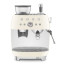 Smeg Retro Manual Espresso Coffee Machine with Grinder - Cream angle