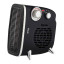 Swan Retro Horizontal & Vertical Fan Heater, 1800W - Black