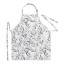 DSA Robyn Valerie Olive White Full Bib Apron