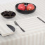 DSA Abigail Mic Stripe Cotton Placemats, Set of 6 - Stone close up on table