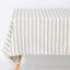 DSA Abigail Mic Grey Stripe Cotton Tablecloth - 10 Seater