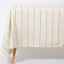 DSA Abigail Val Grey Stripe Cotton Tablecloth - 10 Seater