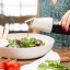 Zuutii Oil Dispenser, 500ml - Light Cream with a salad