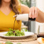 Zuutii Mini Oil Dispenser, 170ml - Light Cream with green salad