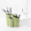 Blim Plus Gocciolo Cutlery Drainer - Forest Light on the kitchen counter