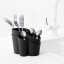 Blim Plus Gocciolo Cutlery Drainer - Carbon Black on the kitchen counter